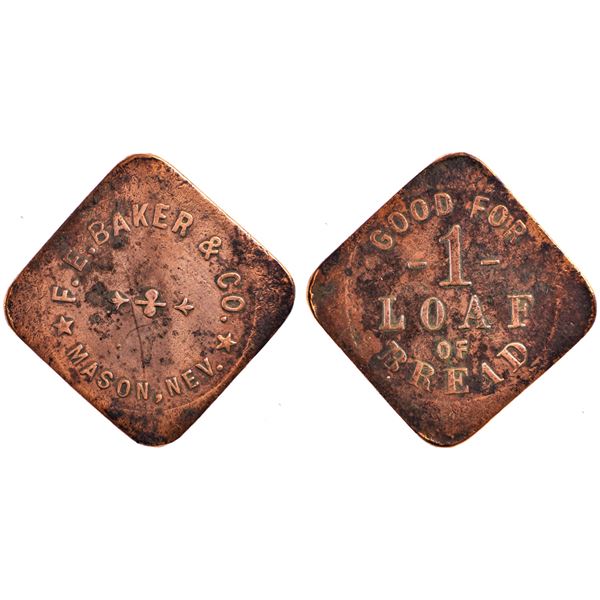 FE Baker & Co., Mason, Nevada Trade Token