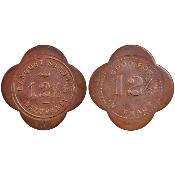 Banquet Saloon, Mazuma, Nevada Trade Token