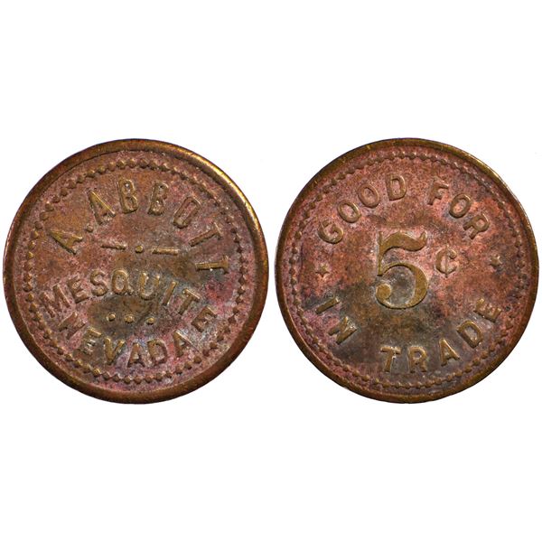 A. Abbott, Mesquite, Nevada Trade Token