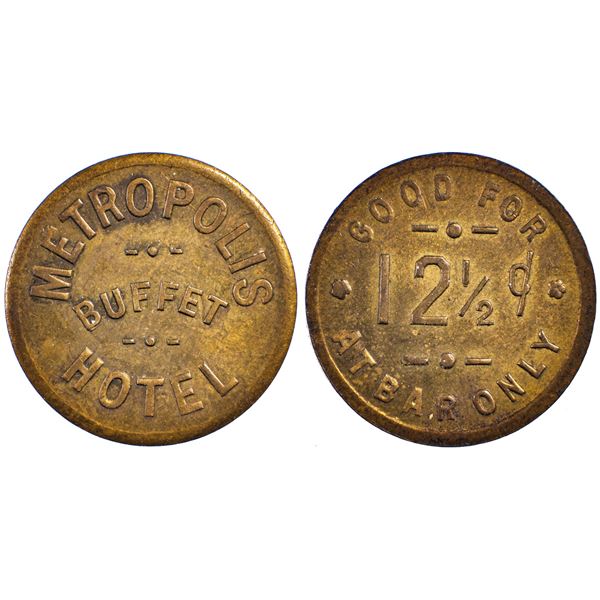 Metropolis Hotel, Metropolis, Nevada Trade Token