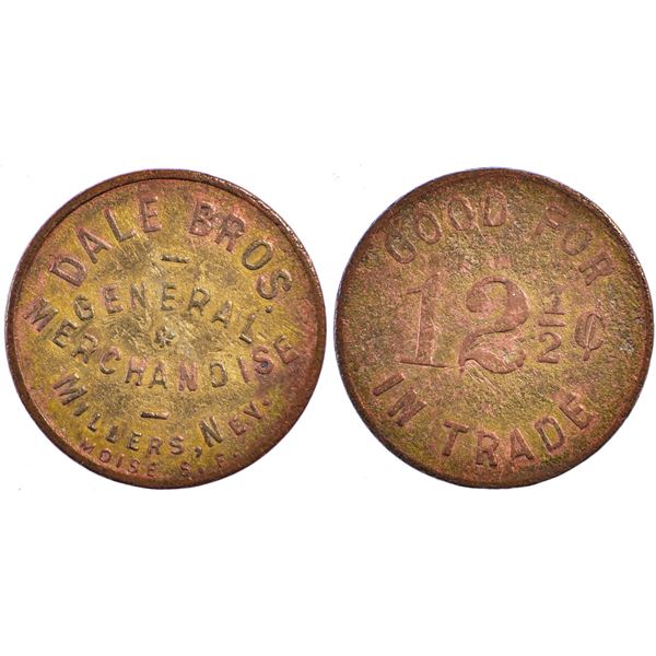 Dale Bros., Millers, Nevada Trade Token