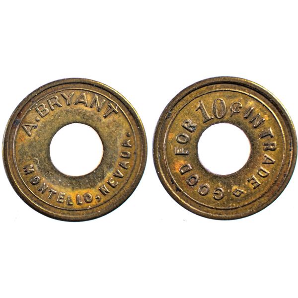 A Bryant, Montello, Nevada Trade Token