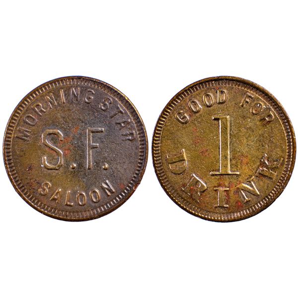 S.F. Saloon, Morningstar, Nevada Trade Token