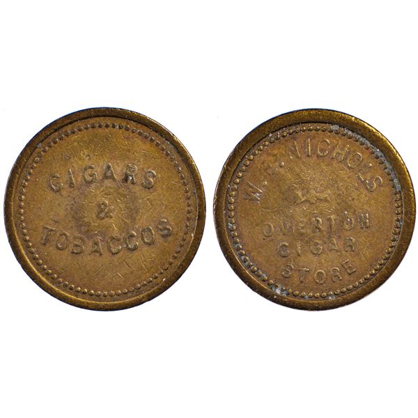 W.E. Nichols Cigar Store, Overton, Nevada Trade Token