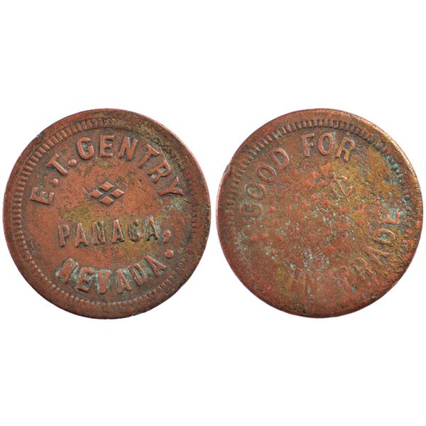 E.T. Gentry, Panaca, Nevada Trade Token