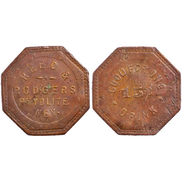 Reed & Rogers, Rhyolite, Nevada Trade Token