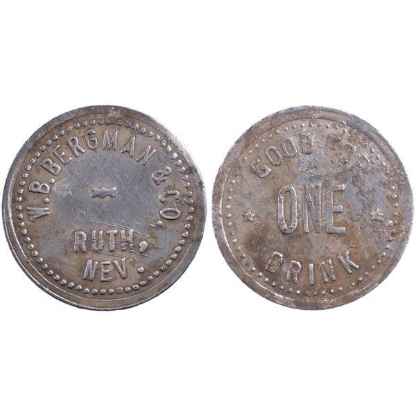 W.B. Bergman & Co., Ruth, Nevada Trade Token