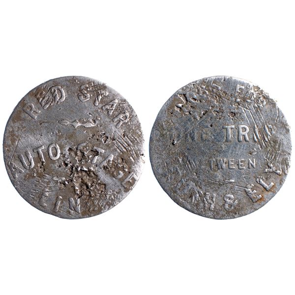 Red Star Auto Stage Line, Ruth/Ely, Nevada Trade Token