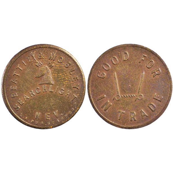 Beattie & Mosley, Searchlight, Nevada Trade Token
