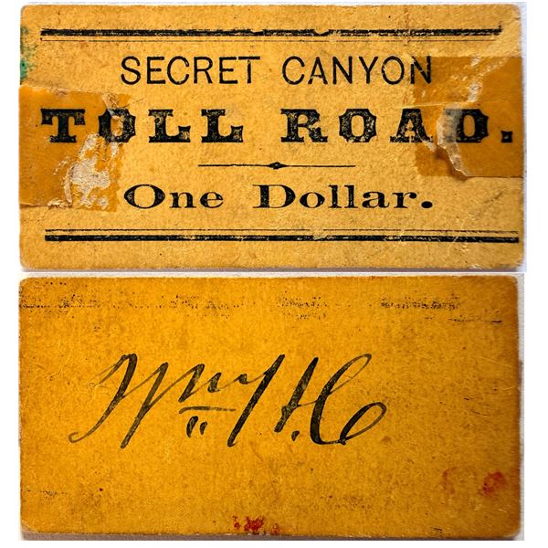 Secret Canyon Toll Road Nevada Trade Token