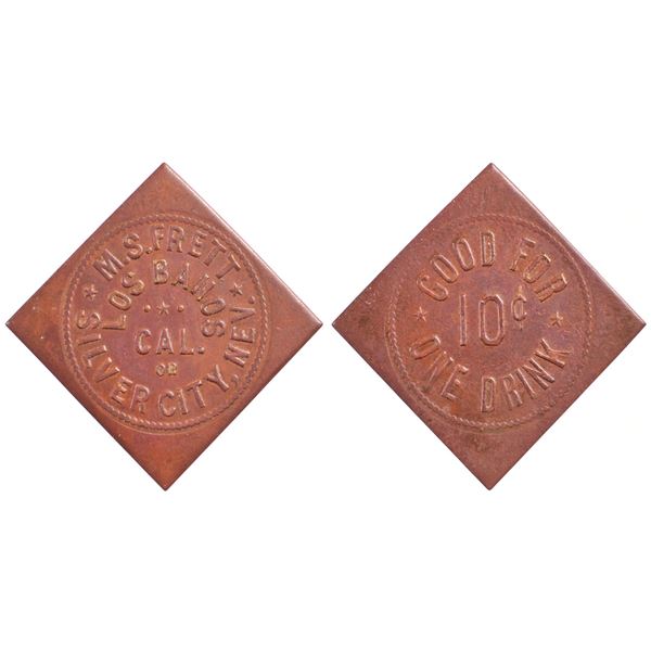 MS Frett, Los Banos, Cal./ Silver City, Nevada Trade Token