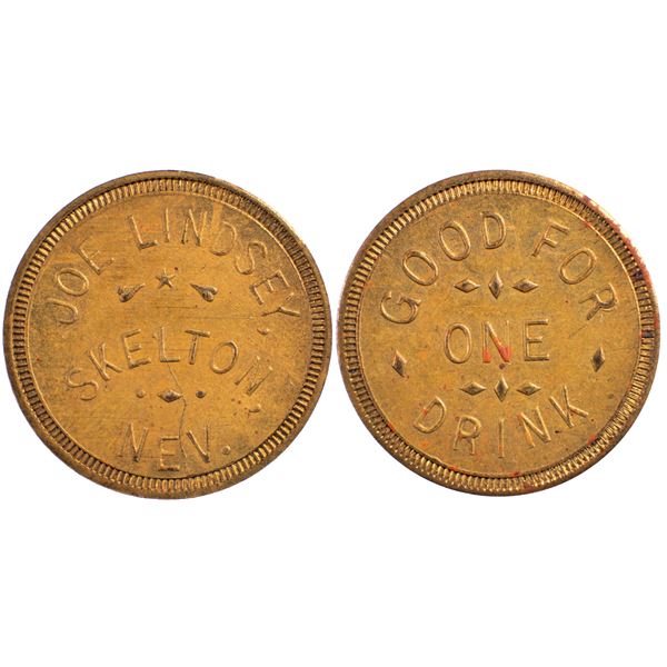 Joe Lindsey, Skelton, Nevada Trade Token