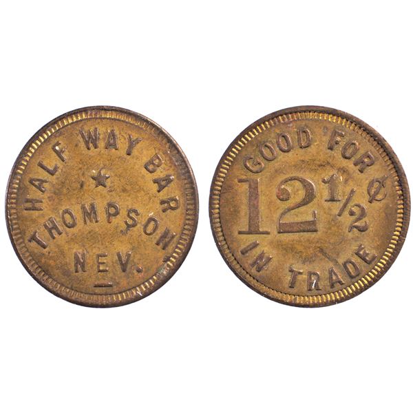Half Way Bar, Thompson, Nevada Trade Token