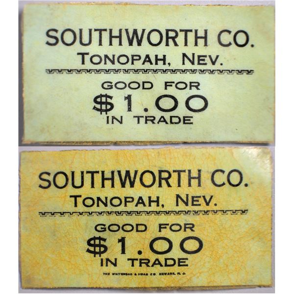 Southworth Co., Tonopah, Nevada Trade Token