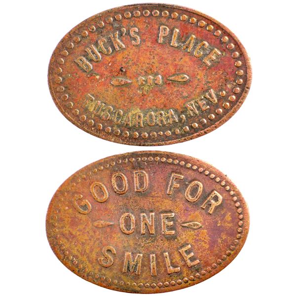 Buck's Place, Tuscarora, Nevada Trade Token