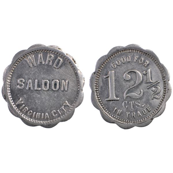 Ward Saloon, Virginia City, Nevada Trade Token