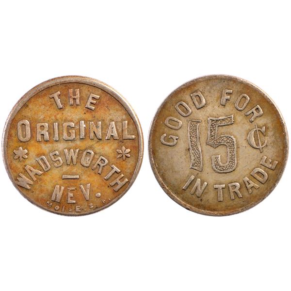 The Original (Saloon), Wadsworth, Nevada Trade Token