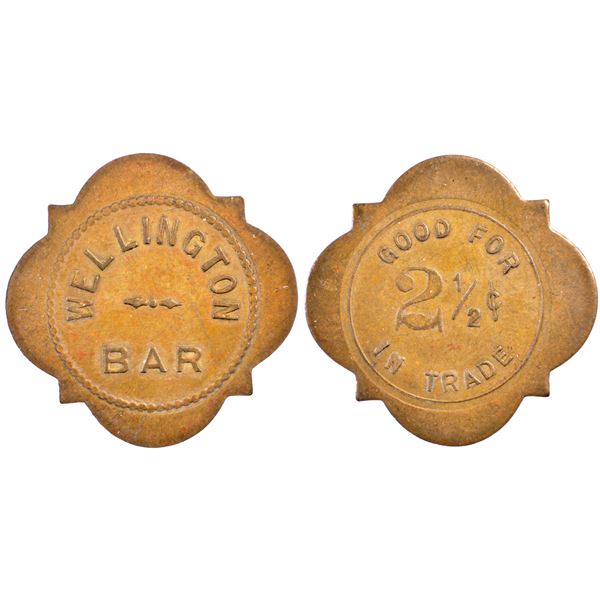 Wellington Bar, Wellington, Nevada Trade Token