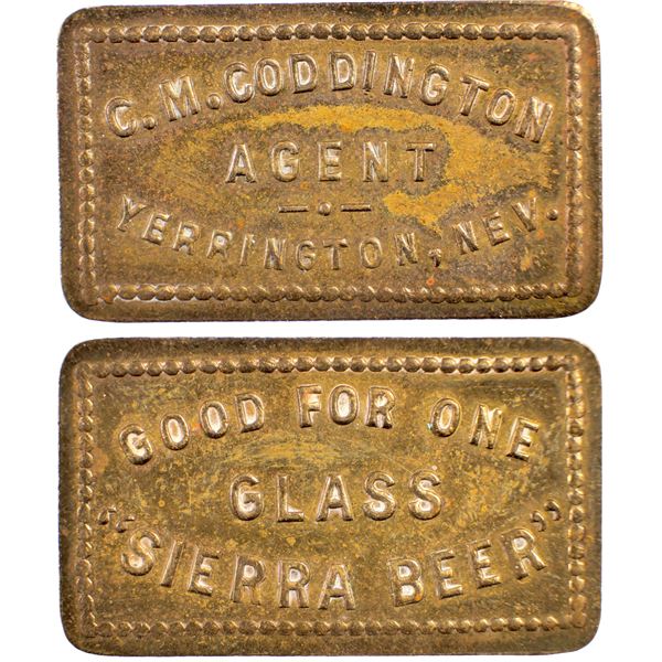 C.M. Coddington, Yerington, Nevada Trade Token