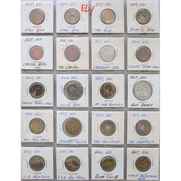 Ely & Elko, Nevada Trade Token Collection