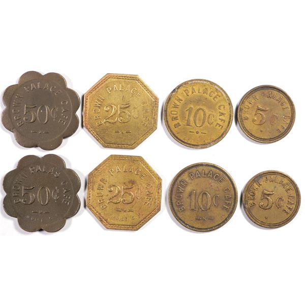 Brown Palace Café Token Group, Goldfield, Nevada