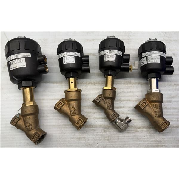 Lot of (4) Misc. burkert Flow Valves