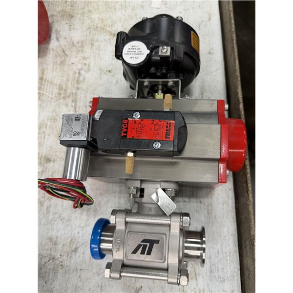 A-T Controls #77-CF-150/2R3D-FB / 2R80DA Double Acting Actuator w/3-Way Solenoid
