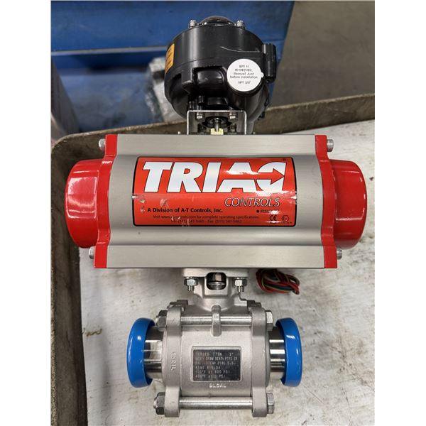 A-T Controls #77-CF-200/2R5S-FB / 2R200SR Spring Return Actuator w/3-Way Solenoid