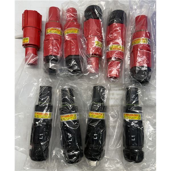Lot of (10) ITT #IP67 Powerlock Connector Terminal Lug 660A 100Vac