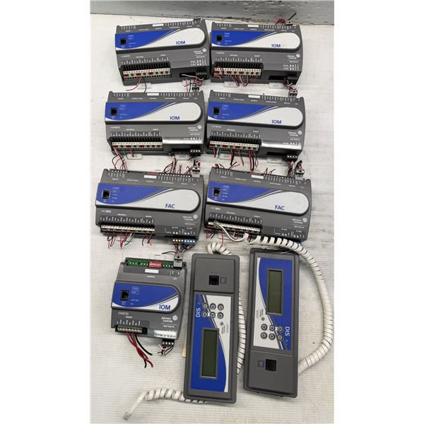 Lot of (9) Misc. Johnson Controls Metasys Controllers