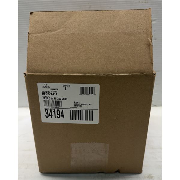 Nvent Hoffmen #HF0524414 IP54 5" FF 24V 7035 Side-Mount Filter Fan