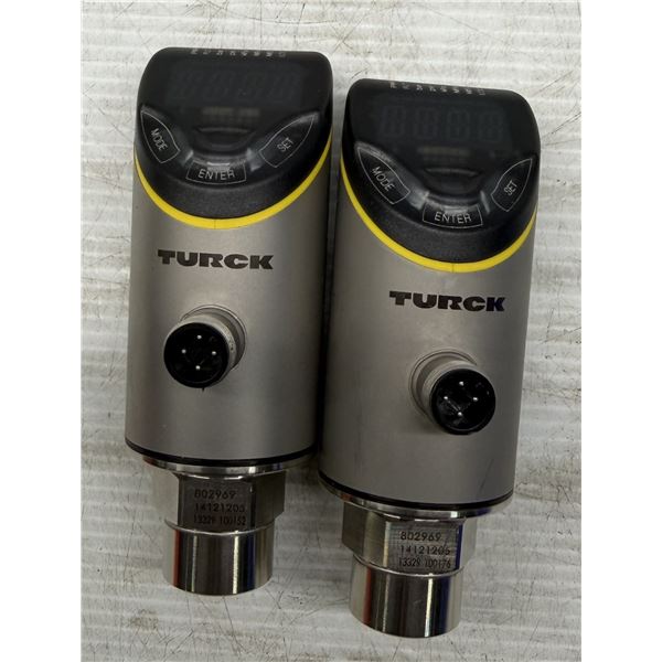 (2) Turck #PS510-10V-01-2UPN8-H141/X Pressure Sensors