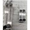 Image 2 : Lot of (4) King Instrument Acrylic Tube Flow Meters #75303125C08 / #75303322C11