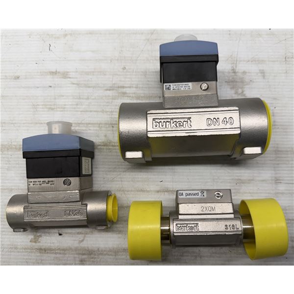 Lot of (3) Misc. Burkert DN20 Valve Items