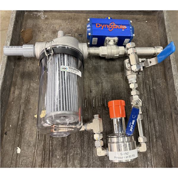 DynaQuip DynaMatic Automated Ball Valve Filtration Unit and LowFlow Pressure Regulating Valve