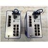 Image 1 : (2) Hirschmann #BRS30-12TX BOBCAT Rail Switches