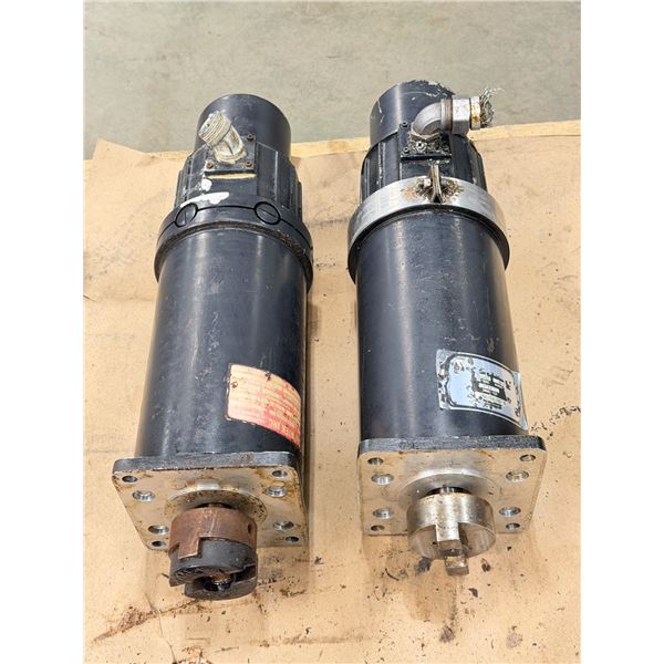 Lot of (2) Servo Motors 1-Glentek #GM6000B & Unknown Tag Unreadable