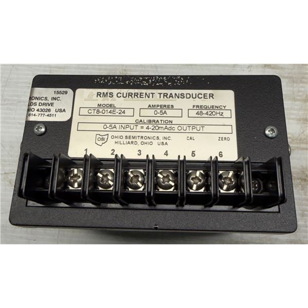 Ohio Semitronics #CT8-014E-24 RMS Current Transducer
