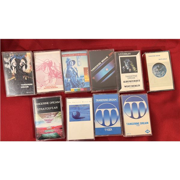 Tangerine Dream Cassette Lot of 10 w/ White Eagle, Thief, Exit, Tyger & More