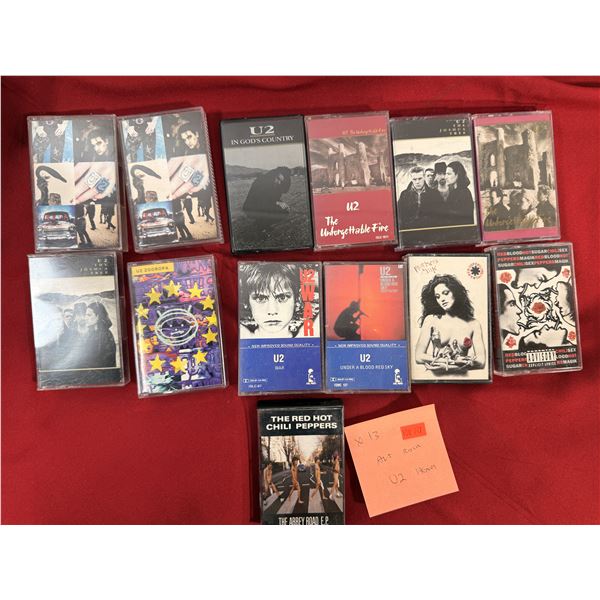 Alternative / Rock Cassette Lot of 13 w/ U2, Red Hot Chili Peppers