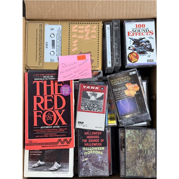 Bulk Lot of Assorted Cassettes w/ Holiday Music, Classics & Collections, Sound Effects & More