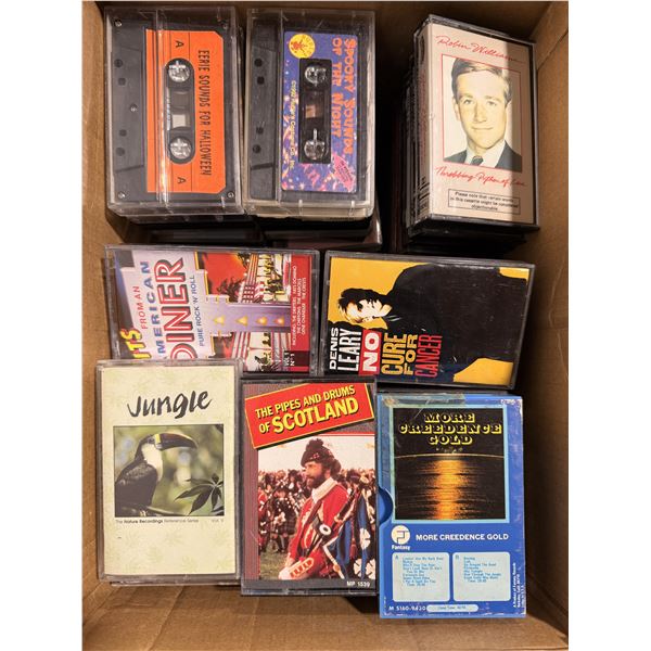 Bulk Lot of Assorted Cassettes w/ Holiday Music, Sound Effects, World / Culture & More