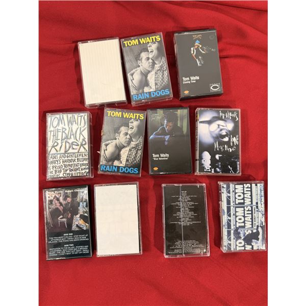 Tom Waits Cassette Lot of 11 w/ Blue Valentine, Rain Dogs, Small Change, Closing Time & More