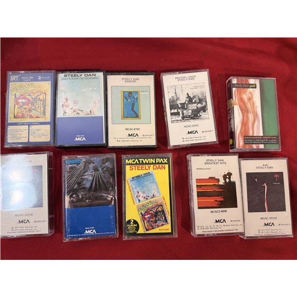 Steely Dan Cassette Lot of 10 w/ Aja, Greatest Hits, Royal Scam, Pretzel Logic & More