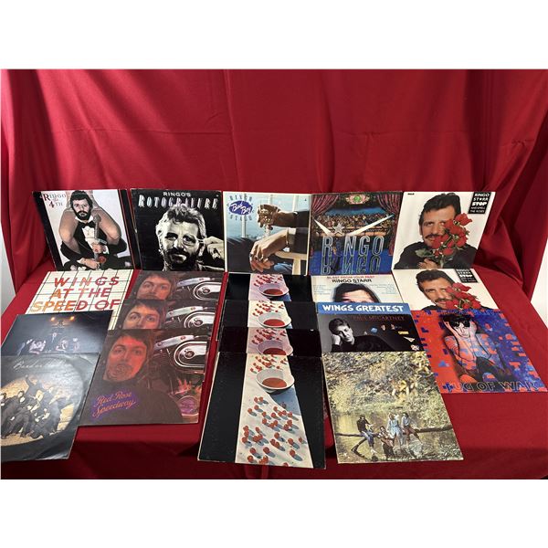 Bulk Vinyl Record Lot - Ringo Starr, Paul McCartney, Wings