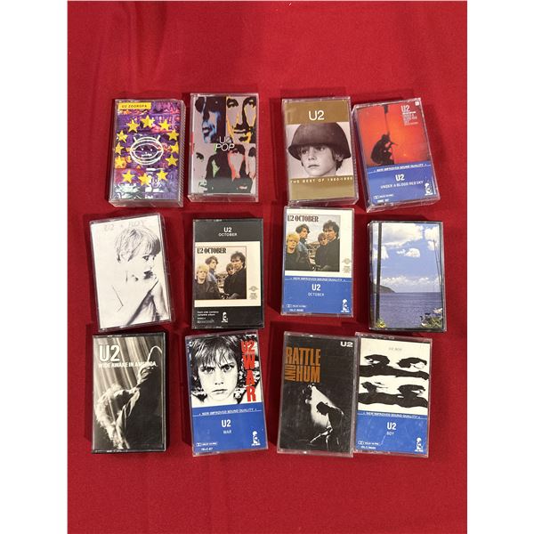 U2 Cassette Lot of 12 - Boy, October, Zooropa, Under a Blood Red Sky & More