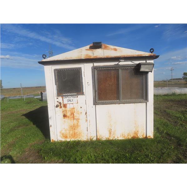 Metal Jobsite Building 9' × 10' – Wired and Insulated
