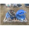Image 1 : 4 Retractable Hose Reels – 2 with Air Hose, 2 with Pressure Washer Hose