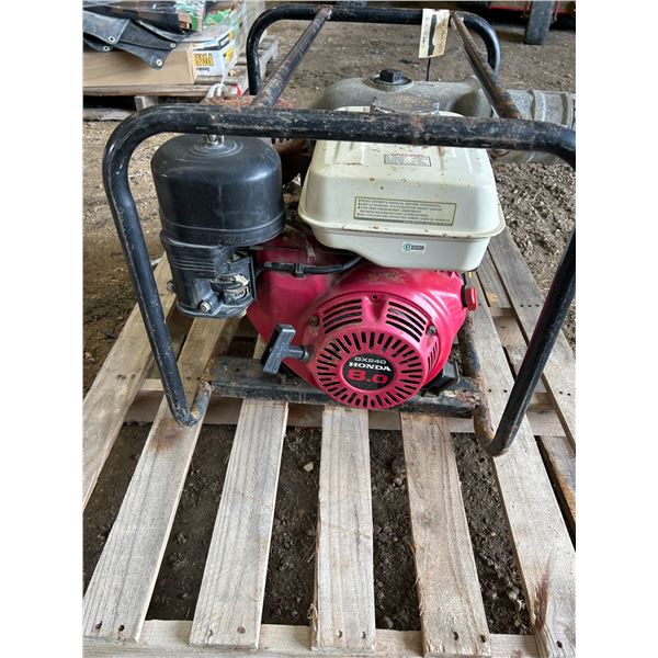 Honda 3 Inch Trash Pump w/ Honda GX 240 5.5HP Motor - Was running when put away