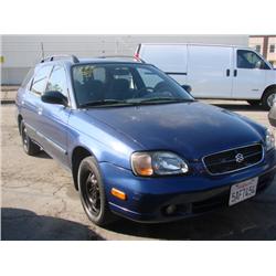 1999 Suzuki Esteem Vin. JS2GB319X5162693 Mileage: 126402 Manual Transmission, AC, Stereo Tape Player